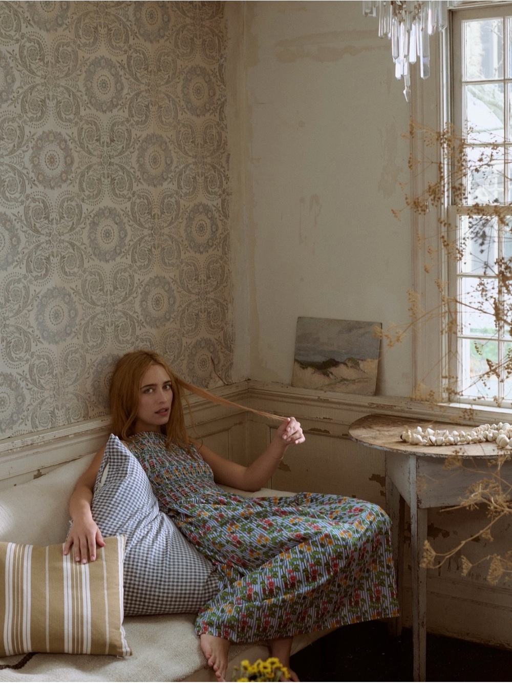 Hill House Cosima Maxi Dress in Geranium stripe
